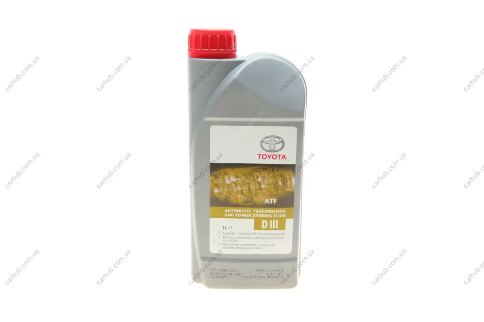 Олива ATF (1L) Dexron III/BMW ATF 6/Ford WSS-M2C922-A1/Toyota T-II, T-III TOYOTA 08886-80506 (фото 1)