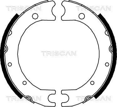 Комплект гальмівних колодок, стоянкове гальмо TRISCAN 810013036 (фото 1)