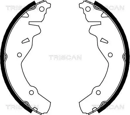 Комплект гальмівних колодок TRISCAN 810080002 (фото 1)