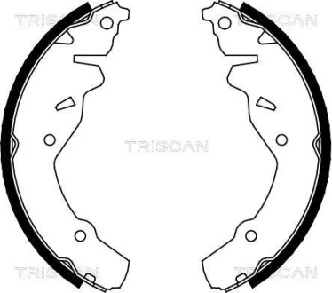 Комплект гальмівних колодок TRISCAN 810080002