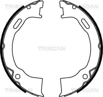 Комплект гальмівних колодок стоянкового гальма TRISCAN 810080006