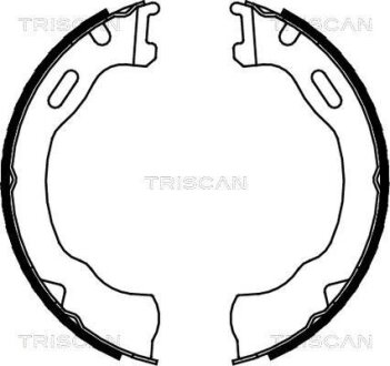 Комплект гальмівних колодок стоянкового гальма TRISCAN 810080007