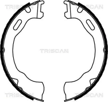 Комплект гальмівних колодок стоянкового гальма TRISCAN 810080007
