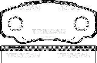 Колодки гальмівні задні TRISCAN 811010533 (фото 1)