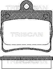 Колодки гальмівні задні TRISCAN 811023016 (фото 1)
