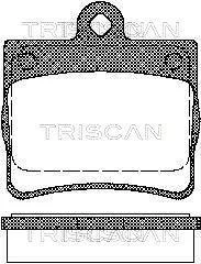 Колодки гальмівні задні TRISCAN 811023016
