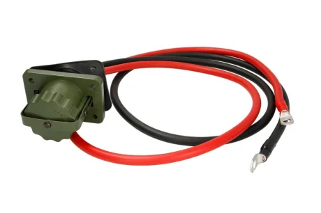 Кабелі для запуску двигуна (довжина 1,5м, розетка NATO, колір: зелен.) TRUCKLIGHT EC-SO35/2-G Z NAK 1,5M