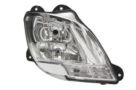 Фара прав (H1/H7/LED/PY21W, ручн, без мотора, включає денні ходові вогні, колір відбивача: хром, колір повороту: прозор) DAF CF, XF 106 10.12- TRUCKLIGHT HL-DA004R