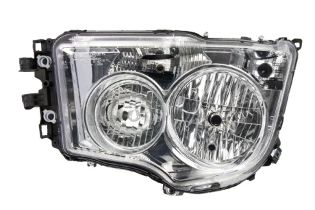 Фара лів (H1/H21W/H7/PY21W/W5W, ручн, без мотора, включає денні ходові вогні, колір відбивача: хром, колір повороту: прозор) MERCEDES ANTOS, AROCS 07.12- TRUCKLIGHT HL-ME015L