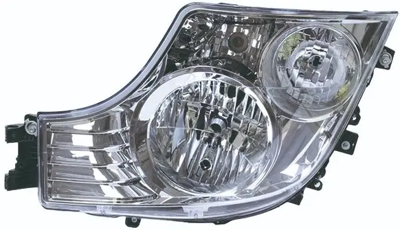Фара лів (H1/H7/PY21W/W5W, ручн, без мотора, колір відбивача: хром, колір повороту: прозор) MERCEDES ACTROS MP4 / MP5 07.11- TRUCKLIGHT HL-ME018L (фото 1)