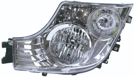 Фара лів (H1/H7/PY21W/W5W, ручн, без мотора, колір відбивача: хром, колір повороту: прозор) MERCEDES ACTROS MP4 / MP5 07.11- TRUCKLIGHT HL-ME018L