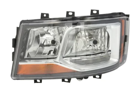 Фара лів (2*H7/H21W/LED, електричн, з мотором, включає денні ходові вогні, колір відбивача: хром) SCANIA G II, L, P II, R II, S 06.17- TRUCKLIGHT HL-SC008L