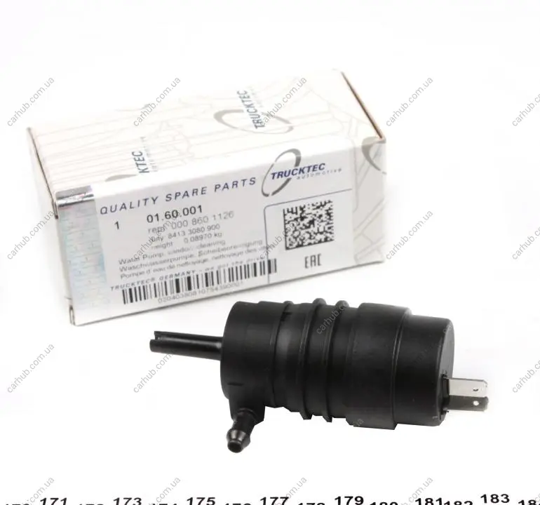 Насос омивача скла (моно) MB Sprinter/VW LT 96- (24V) AUTOMOTIVE TRUCKTEC 01.60.001 (фото 1)
