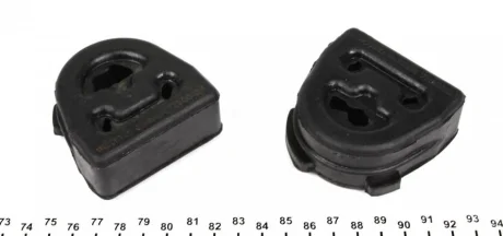 Гумка глушника MB Sprinter/VW LT 96-06 AUTOMOTIVE TRUCKTEC 02.39.042