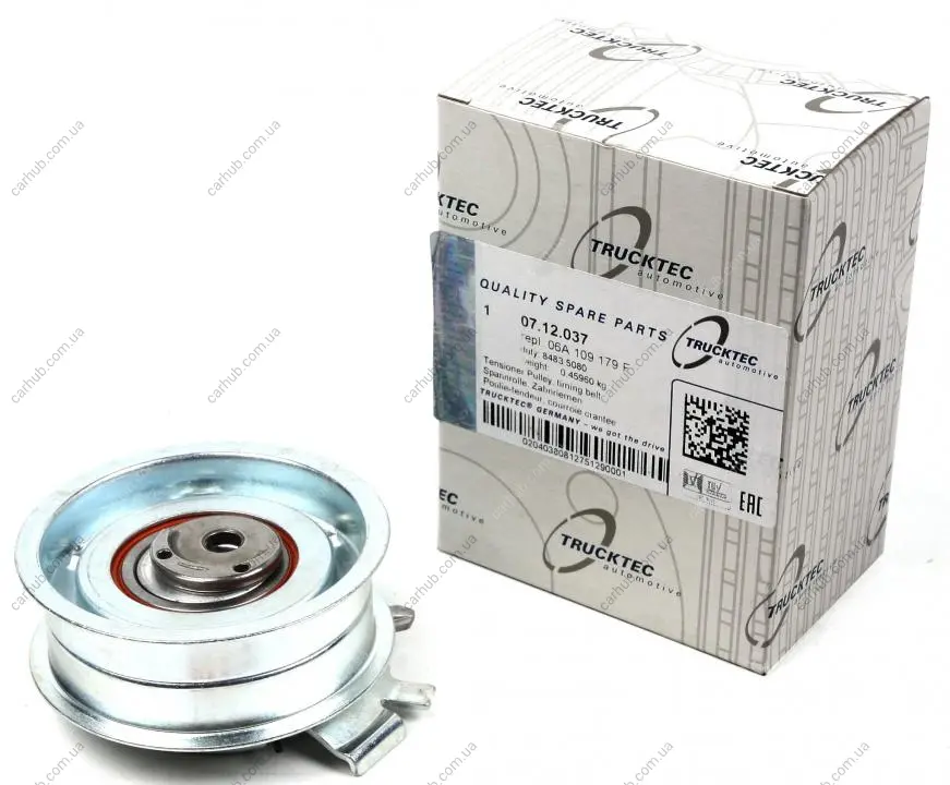 Ролик ГРМ VW Caddy 1.6E/T5 2.0E (натяжний) AUTOMOTIVE TRUCKTEC 07.12.037 (фото 1)
