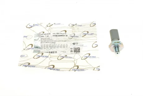Датчик тиску оливи VW Caddy 1.9TDI/T5 2.0-2.5TDi 95- (0.75-1.05 bar) (сірий) TRUCKTEC 07.42.039