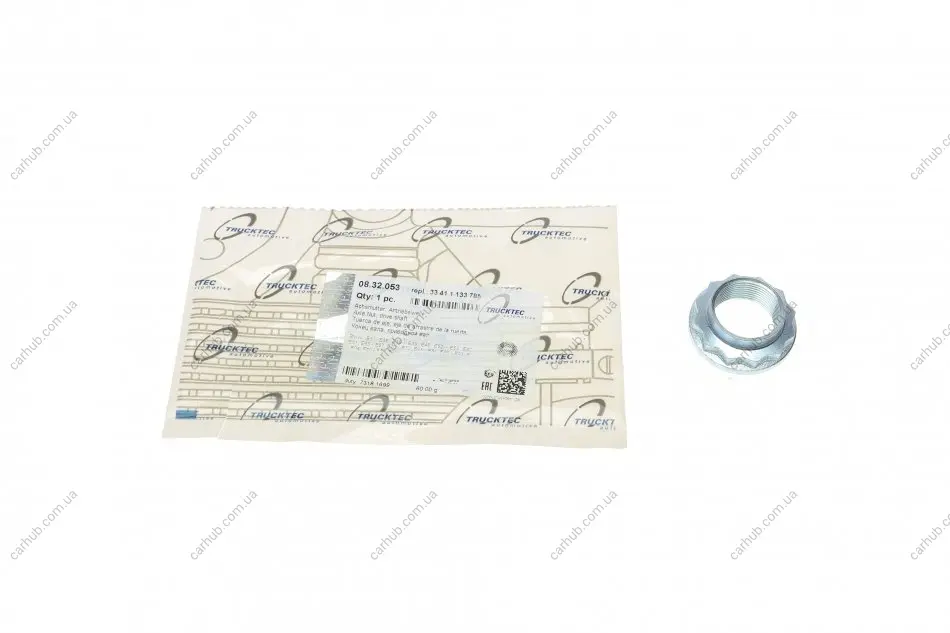Гайка маточини BMW 3/5/7/X3/X5/X7 90-15 (M27x1.5) AUTOMOTIVE TRUCKTEC 08.32.053 (фото 1)