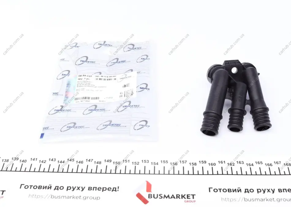 Фланець системи охолодження BMW 3 (E36) 1.6-3.2 90-00 (тройник) TRUCKTEC 08.59.037 (фото 1)