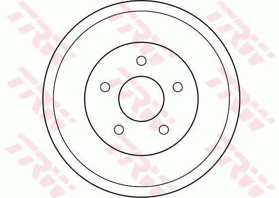 Гальмівний барабан задн FORD TOURNEO CONNECT, TRANSIT CONNECT 1.8/1.8D/1.8LPG 06.02-12.13 TRW DB4309 (фото 1)