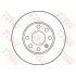Диск гальмівний передн лів/прав OPEL CORSA A, CORSA A TR, KADETT D, KADETT E, KADETT E COMBO 1.0-1.4 08.79-07.94 TRW DF1607 (фото 2)