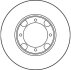 Диск гальмівний передн Лів/Прав HYUNDAI ACCENT, ACCENT I, PONY, PONY / EXCEL, S 1.3/1.5 10.85-01.00 TRW DF1958 (фото 2)