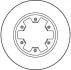Диск гальмівний передн лів/прав FORD MAVERICK NISSAN NAVARA, PATHFINDER I, PATHFINDER II, PICK UP, TERRANO I, TERRANO II 2.4-3.3 01.86- TRW DF1965 (фото 2)