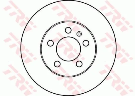 Диск гальмівний передн лів/прав AUDI A1, A2, A3 SEAT CORDOBA, IBIZA III, IBIZA IV, IBIZA IV SC, IBIZA IV ST, LEON, TOLEDO II, TOLEDO IV SKODA FABIA I, FABIA I PRAKTIK, FABIA II 1.0-3.2 09.96- TRW DF2803