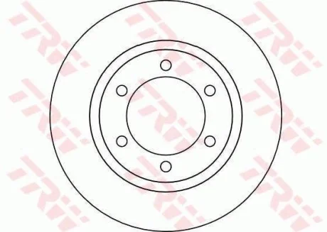 Диск гальмівний передн лів/прав TOYOTA 4 RUNNER II, 4 RUNNER III, LAND CRUISER, LAND CRUISER 90 2.7-3.4 08.89-12.02 TRW DF4115