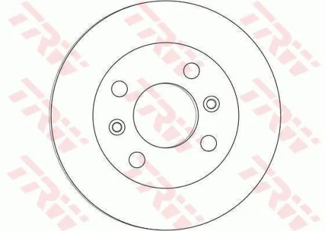 Диск гальмівний передн лів/прав HYUNDAI I10 I, I10 II KIA PICANTO I, PICANTO II 1.0-1.2LPG 04.04- TRW DF4458