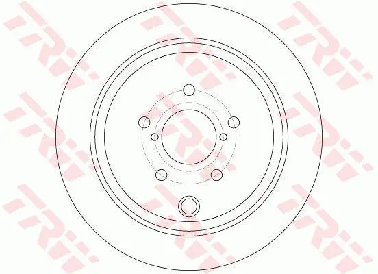 Диск гальмівний задн лів/прав SUBARU BRZ, FORESTER, IMPREZA, LEGACY V, OUTBACK TOYOTA GT 86 1.5-2.5LPG 04.07- TRW DF6306 (фото 1)