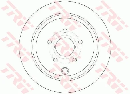 Диск гальмівний задн лів/прав SUBARU BRZ, FORESTER, IMPREZA, LEGACY V, OUTBACK TOYOTA GT 86 1.5-2.5LPG 04.07- TRW DF6306