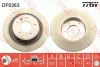 Диск гальмівний задн лів/прав CHEVROLET CRUZE, ORLANDO, VOLT OPEL AMPERA, ASTRA J, ASTRA J GTC, CASCADA, ZAFIRA C 1.3D-2.0D 05.09- TRW DF6363 (фото 1)