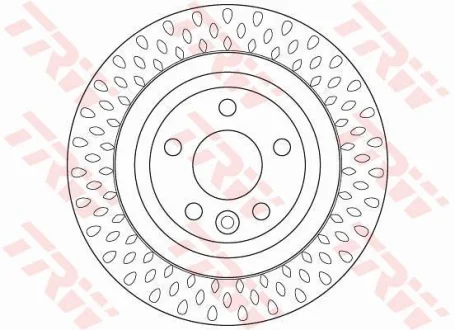 Диск гальмівний задн лів/прав VOLVO S60 II, S80 II, V60 I, V70 III, XC70 II 1.5-4.4 03.06-12.18 TRW DF6387