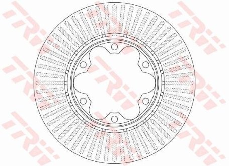 Фото диск гальмівний TRW DF6481 Диск гальмівний TRW DF6481