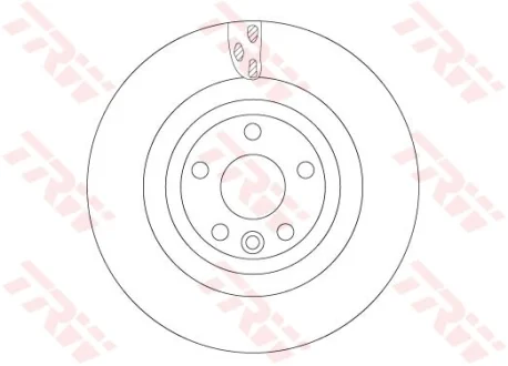 Диск гальмівний задн лів/прав JAGUAR F-PACE, I-PACE, XE, XF II, XF SPORTBRAKE 2.0-Electric 03.15- TRW DF6706S