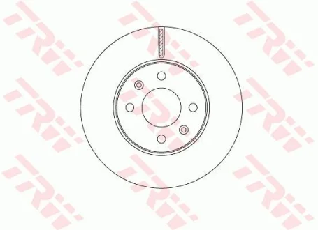 Диск гальмівний передн лів/прав HYUNDAI ACCENT V, I20 ACTIVE, I20 II, SOLARIS KIA RIO IV 1.0-1.6 11.14- TRW DF6794