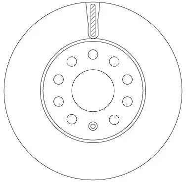 Диск гальмівний передн лів/прав AUDI A3 SEAT LEON, LEON SC, LEON ST SKODA OCTAVIA II, OCTAVIA III VW GOLF ALLTRACK VII, GOLF SPORTSVAN VII, GOLF VII 1.0-2.0D 02.04-03.21 TRW DF6903S (фото 1)