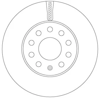 Диск гальмівний передн лів/прав AUDI A3 SEAT LEON, LEON SC, LEON ST SKODA OCTAVIA II, OCTAVIA III VW GOLF ALLTRACK VII, GOLF SPORTSVAN VII, GOLF VII 1.0-2.0D 02.04-03.21 TRW DF6903S