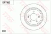 Диск гальмівний задн лів/прав HYUNDAI CRETA, GRANDEUR, I30, IONIQ, KONA, SONATA VII KIA CADENZA I, CEED, CERATO IV, NIRO I, OPTIMA, PROCEED, SOUL II, XCEED 1.0-Electric 01.10- TRW DF7953 (фото 1)
