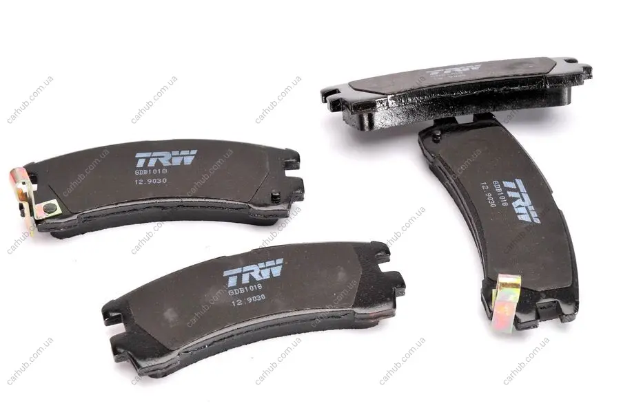 Комплект гальмівних колодок задн, FORD MAVERICK NISSAN PATHFINDER I, TERRANO I, TERRANO II 2.4-3.0D 07.86-09.07 TRW GDB1018 (фото 1)