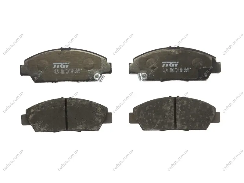 Комплект гальмівних колодок передн, HONDA ACCORD V, ACCORD VI, PRELUDE III, PRELUDE IV, PRELUDE V ROVER 600 I 1.8-3.0 04.87-06.03 TRW GDB1061 (фото 1)
