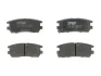 Комплект гальмівних колодок задн, MITSUBISHI 3000 GT, ECLIPSE III, ECLIPSE IV, GALANT VIII, L400, PAJERO CLASSIC, PAJERO I, PAJERO II, PAJERO SPORT I, SIGMA 2.0-3.8 11.89- TRW GDB1127 (фото 1)