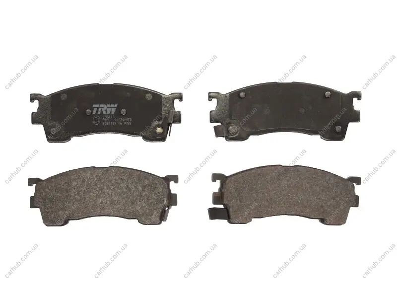 Комплект гальмівних колодок передн, FORD USA PROBE II MAZDA 323 F VI, 323 S VI, 626 IV, 626 V, MX-6, PREMACY, XEDOS 6 1.6-2.5 08.91-03.05 TRW GDB1139 (фото 1)