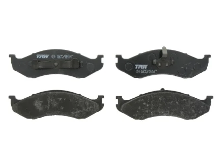 Комплект гальмівних колодок передн, JEEP CHEROKEE, COMANCHE, GRAND CHEROKEE I, WRANGLER I, WRANGLER II KIA CARNIVAL I 2.1D-5.9 10.84-04.07 TRW GDB1153