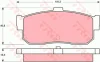 Комплект гальмівних колодок задн, INFINITI I30 NISSAN 100NX, ALMERA I, ALMERA II, MAXIMA / MAXIMA QX IV, PRIMERA, SENTRA V, SUNNY II, SUNNY III 1.5-3.0 06.86- TRW GDB1172 (фото 1)