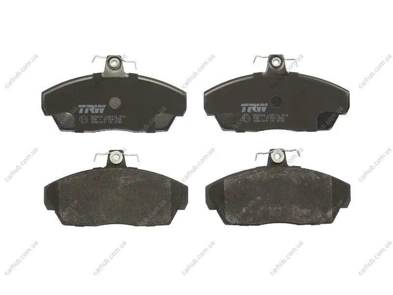Комплект гальмівних колодок передн, LAND ROVER FREELANDER I 1.8/2.0D/2.5 02.98-10.06 TRW GDB1319 (фото 1)
