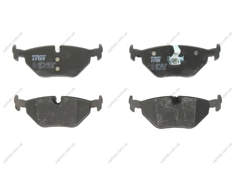 Комплект гальмівних колодок задн, BMW 3 (E36), 3 (E46), Z1, Z4 (E85), Z4 (E86) MG MG 6, MG X-POWER, ZT, ZT- T ROVER 75, 75 I SAAB 9-5 1.6-5.0 06.88- TRW GDB1344 (фото 1)