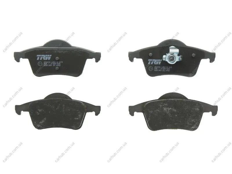 Комплект гальмівних колодок задн, VOLVO S60 I, S70, S80 I, V70 I, V70 II, XC70 I 2.0-3.0 12.95-04.10 TRW GDB1389 (фото 1)