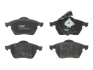 Комплект гальмівних колодок передн, AUDI A3, A4 B5, TT SEAT LEON, TOLEDO II SKODA OCTAVIA I VW BORA, BORA I, GOLF IV, NEW BEETLE, POLO IV 1.4-3.2 11.94-12.13 TRW GDB1403 (фото 1)