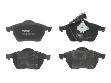 Комплект гальмівних колодок передн, AUDI A3, A4 B5, TT SEAT LEON, TOLEDO II SKODA OCTAVIA I VW BORA, BORA I, GOLF IV, NEW BEETLE, POLO IV 1.4-3.2 11.94-12.13 TRW GDB1403